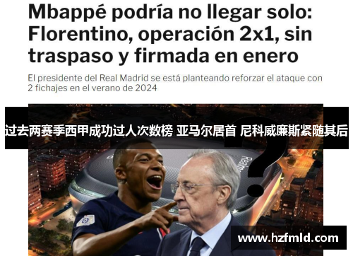 过去两赛季西甲成功过人次数榜 亚马尔居首 尼科威廉斯紧随其后